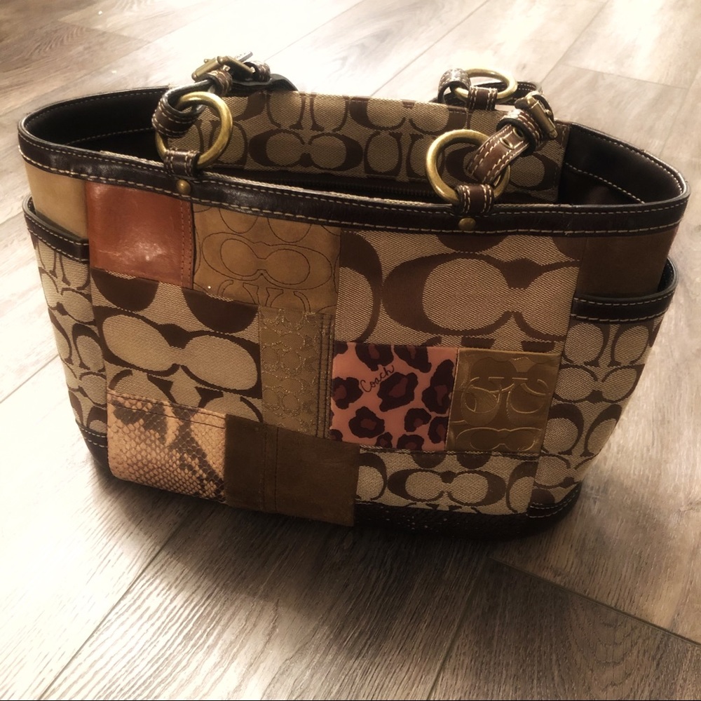 Coach Authentic Patchwork Tote